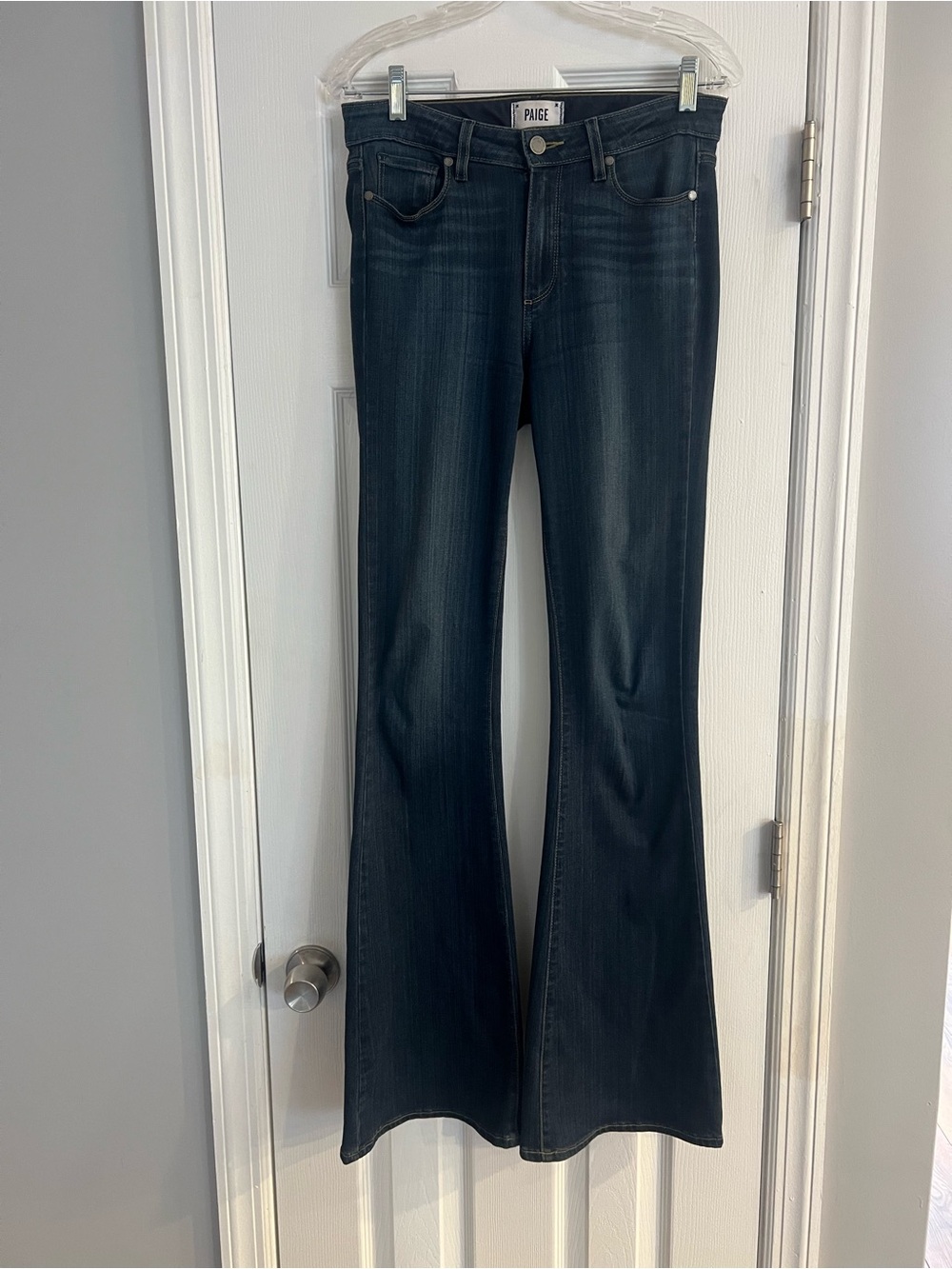 PAIGE Dark Blue Flare Jeans